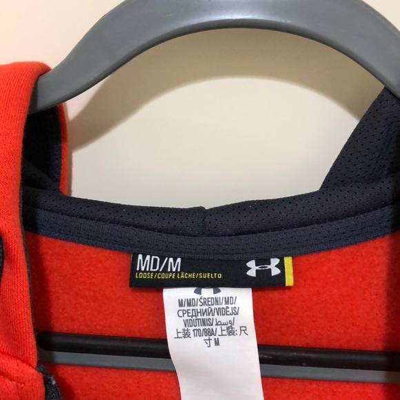 UNDER ARMOUR MEN’S MED ZIP UP HOODIE - Picture 3 of 4